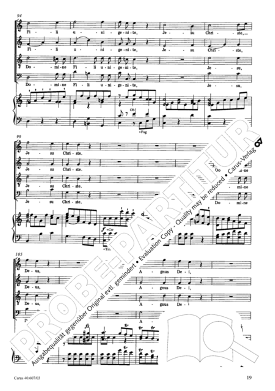 Mass in time of war (Missa in tempore belli) 4-Part scores gallery preview page 26