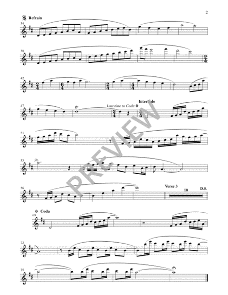 Bethlehem Sky - Instrument edition Flute scores gallery preview page 2