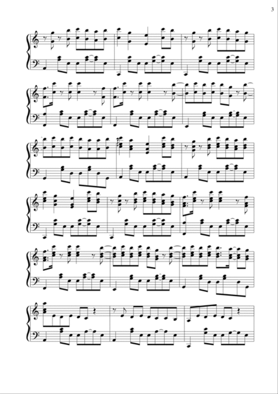 Señorita Señorita Piano Solo scores gallery preview page 3