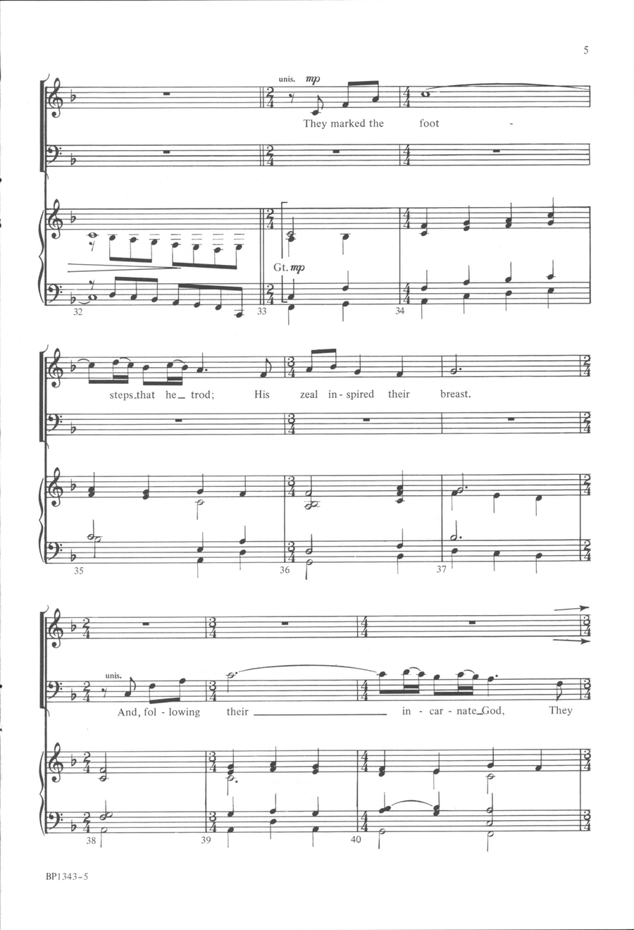 Give Me the Wings of Faith to Rise 4-Part scores gallery preview page 5