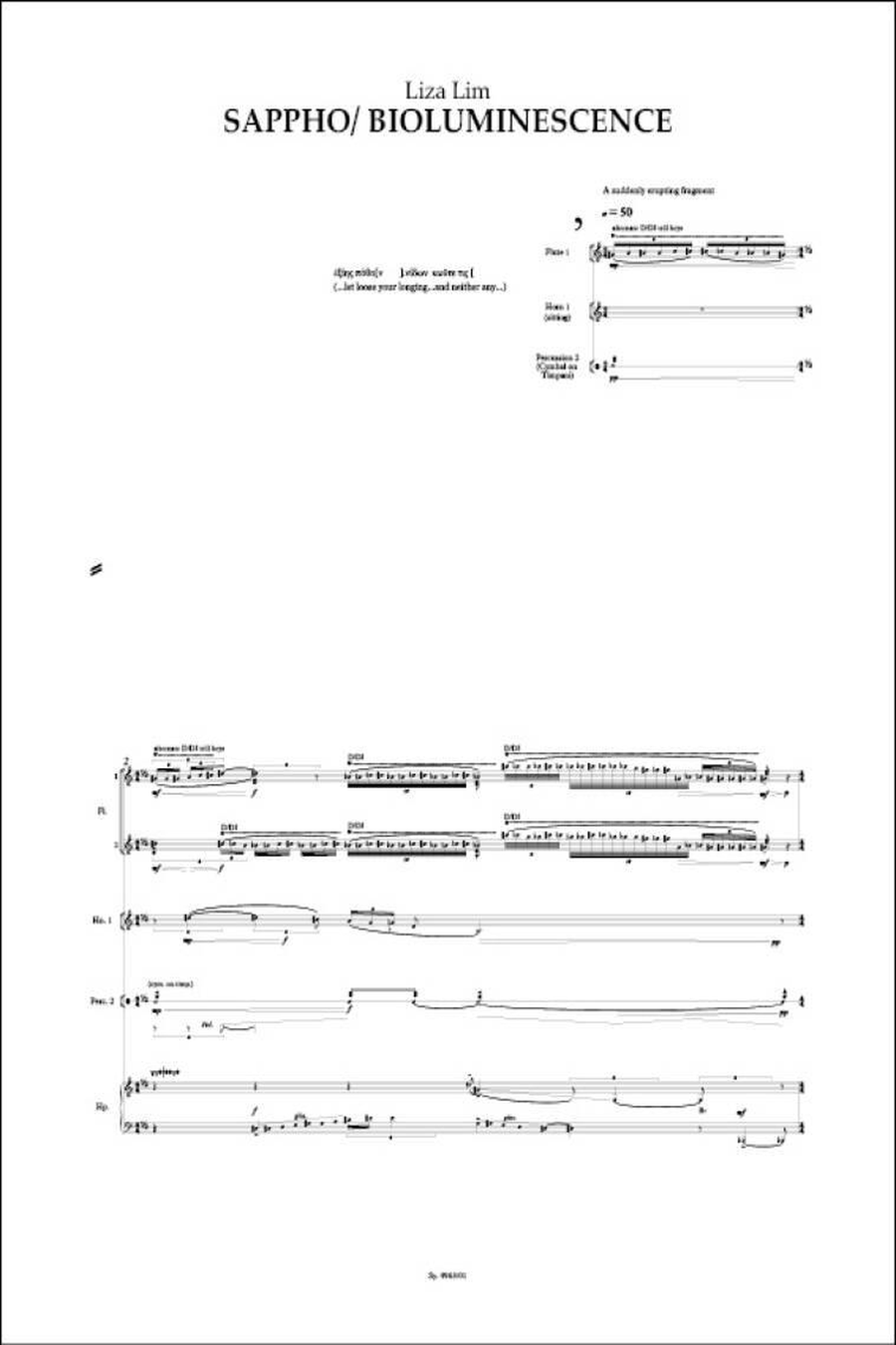 Sappho/Bioluminescence Score scores gallery preview page 2