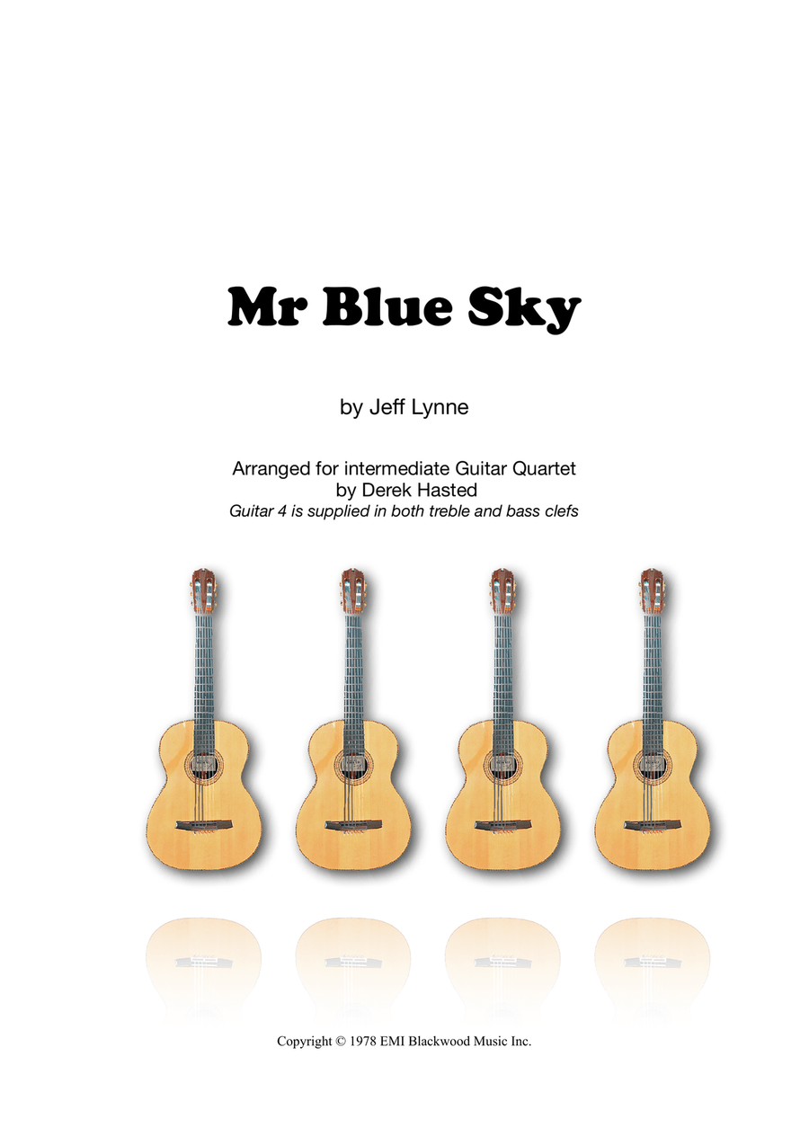 Mr. Blue Sky Guitar Ensemble scores gallery preview page 1