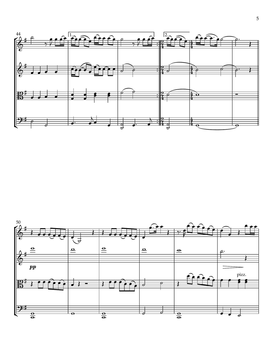 Goodness Of God String Quartet scores gallery preview page 6
