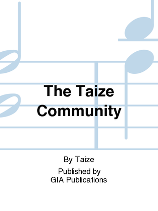 Book cover for The Taizé Community