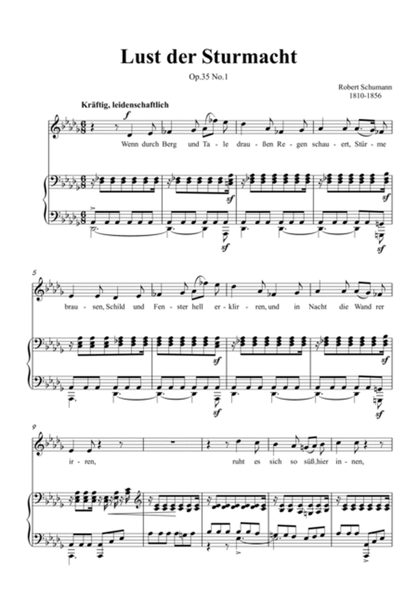 Schumann-Lust der Sturmnacht,Op.35 No.1 in G♭ Major