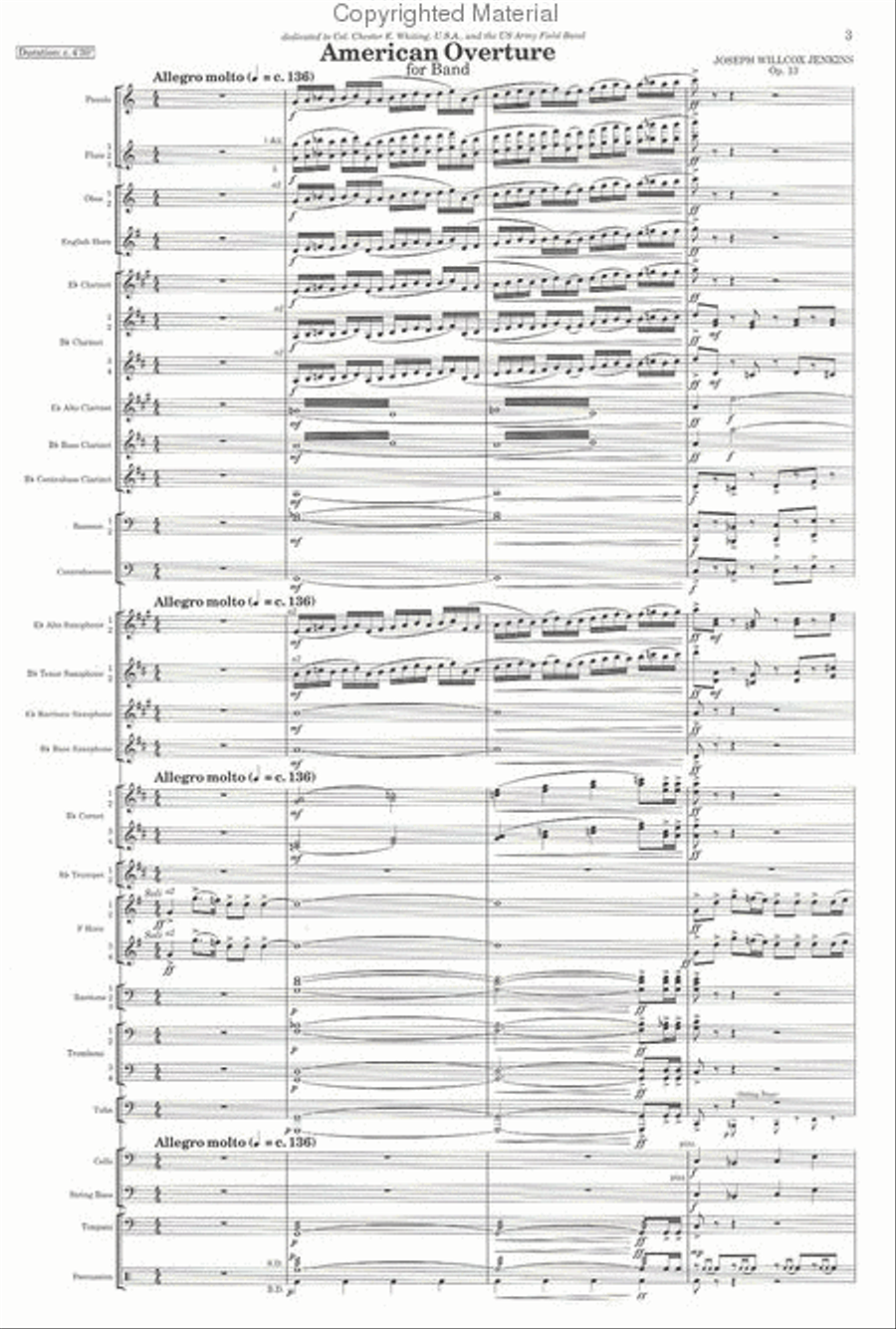 American Overture American Overture Concert Band scores gallery preview page 2