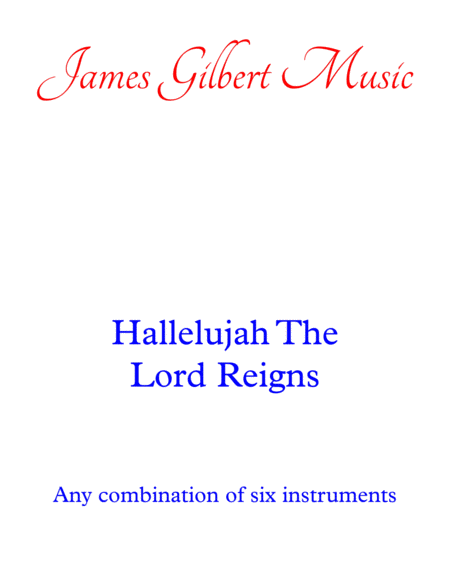Hallelujah The Lord Reigns image number null