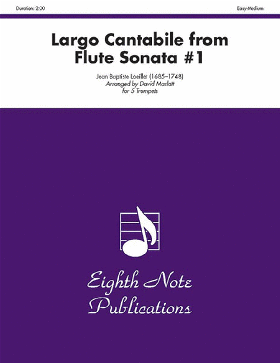 Largo Cantabile (from Flute Sonata #1) Small Ensemble scores gallery preview page 1