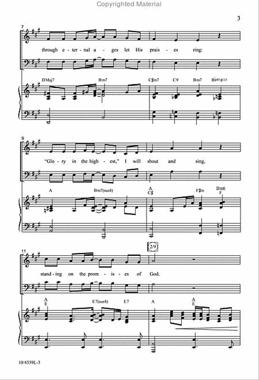 The Promises of God 4-Part scores gallery preview page 3