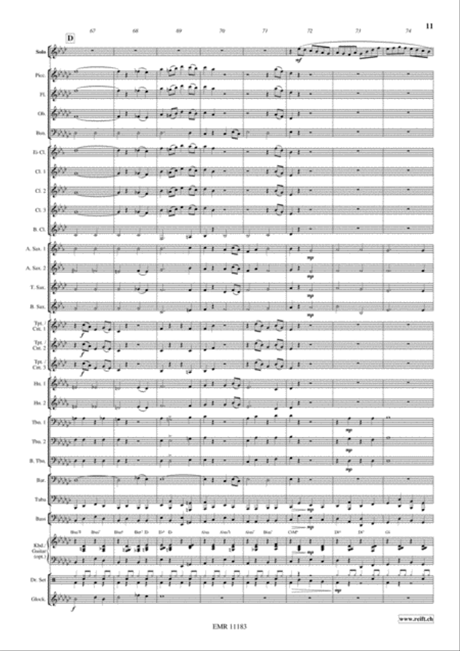 Badinerie Concert Band scores gallery preview page 12