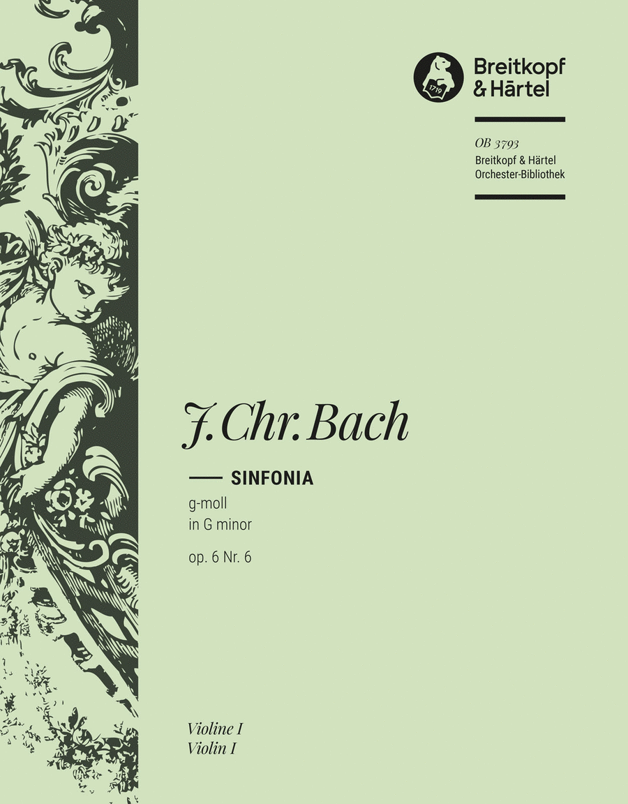 Sinfonia in G minor Op. 6 No. 6 Orchestra scores gallery preview page 1