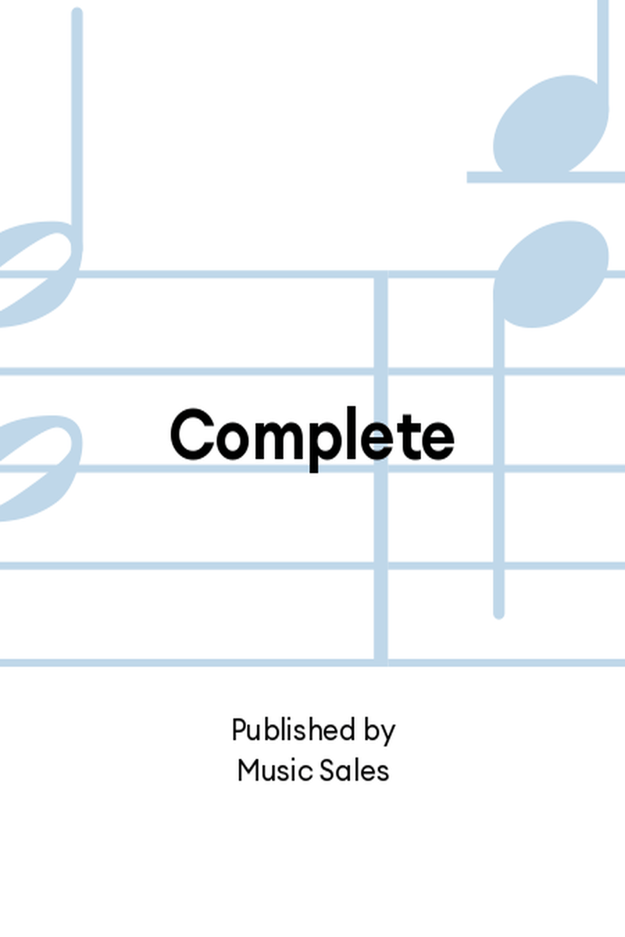 Complete Piano, Vocal, Guitar scores gallery preview page 1