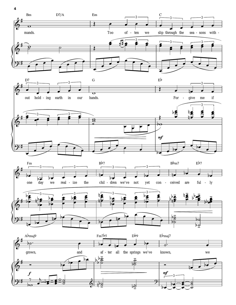 Perfect Summer Piano, Vocal scores gallery preview page 4