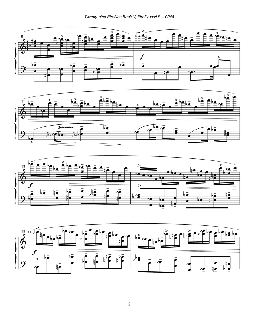 Twenty-nine Fireflies Book V, Firefly xxviii 0248 Piano Solo scores gallery preview page 2