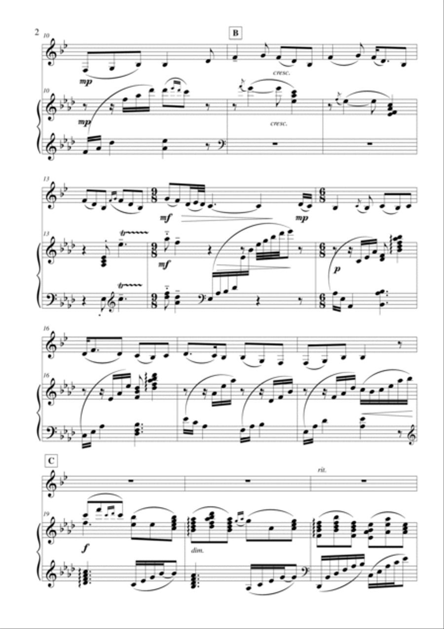 Ye Banks and Braes Clarinet Solo scores gallery preview page 2
