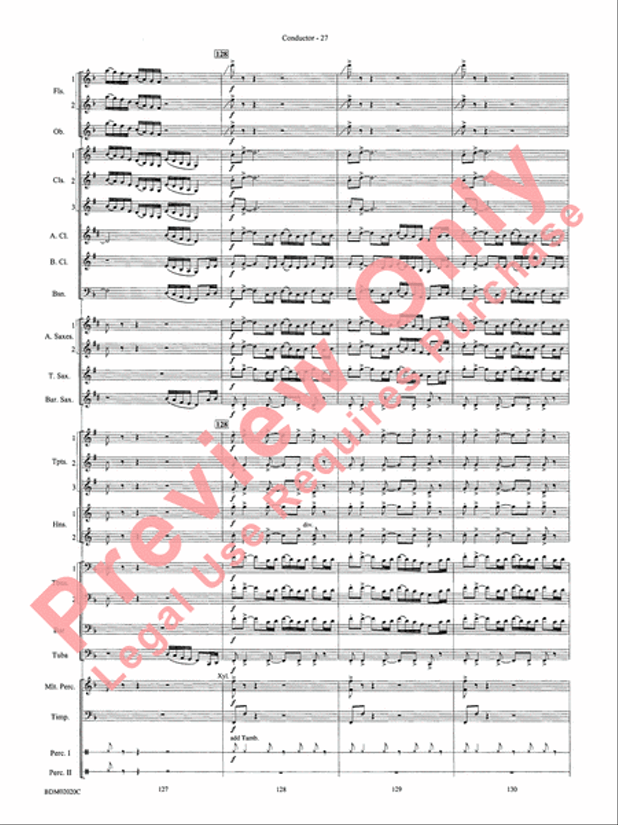 Prairiesong Concert Band scores gallery preview page 30
