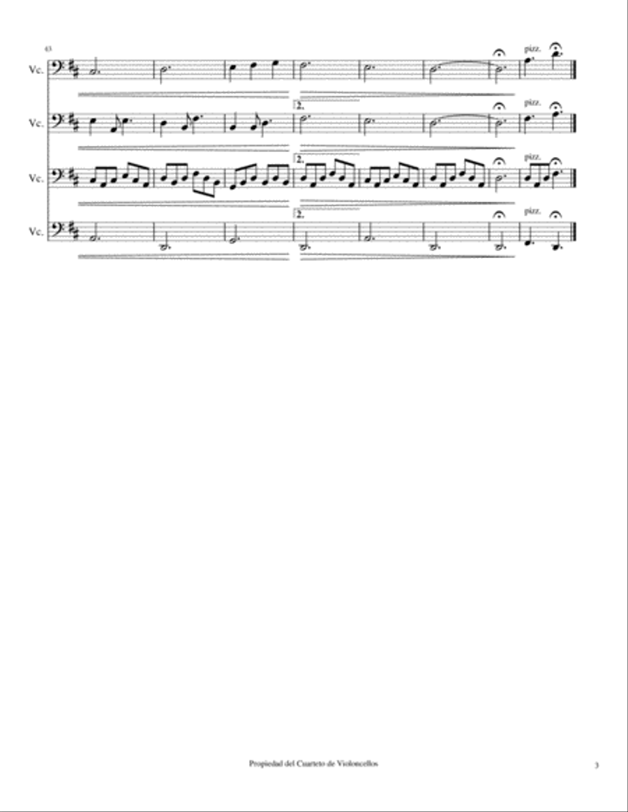 Can't Help Falling In Love Cello Solo scores gallery preview page 3