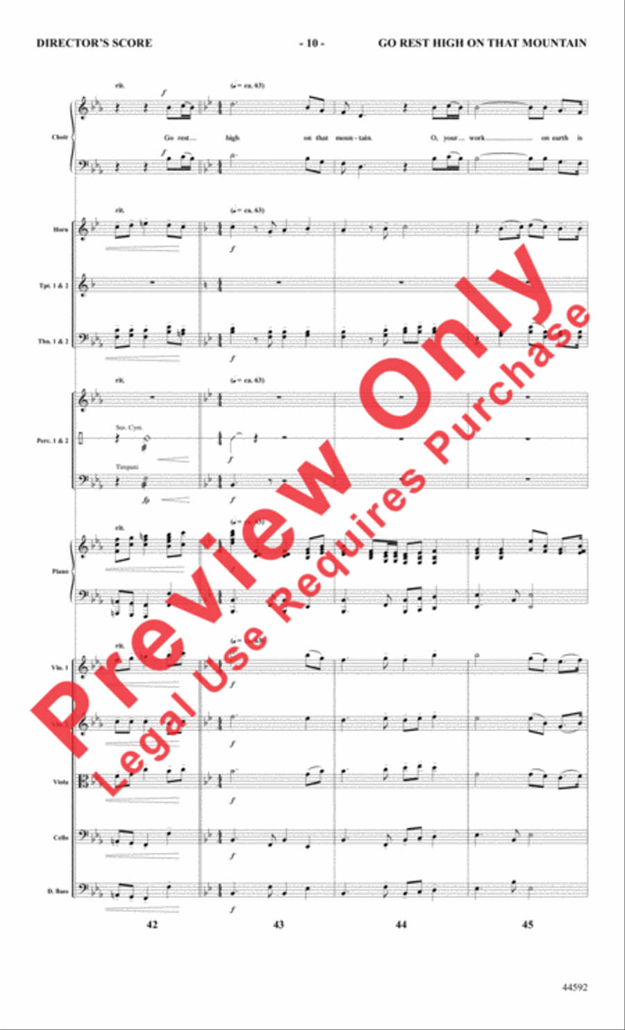 Go Rest High on That Mountain Choir scores gallery preview page 11