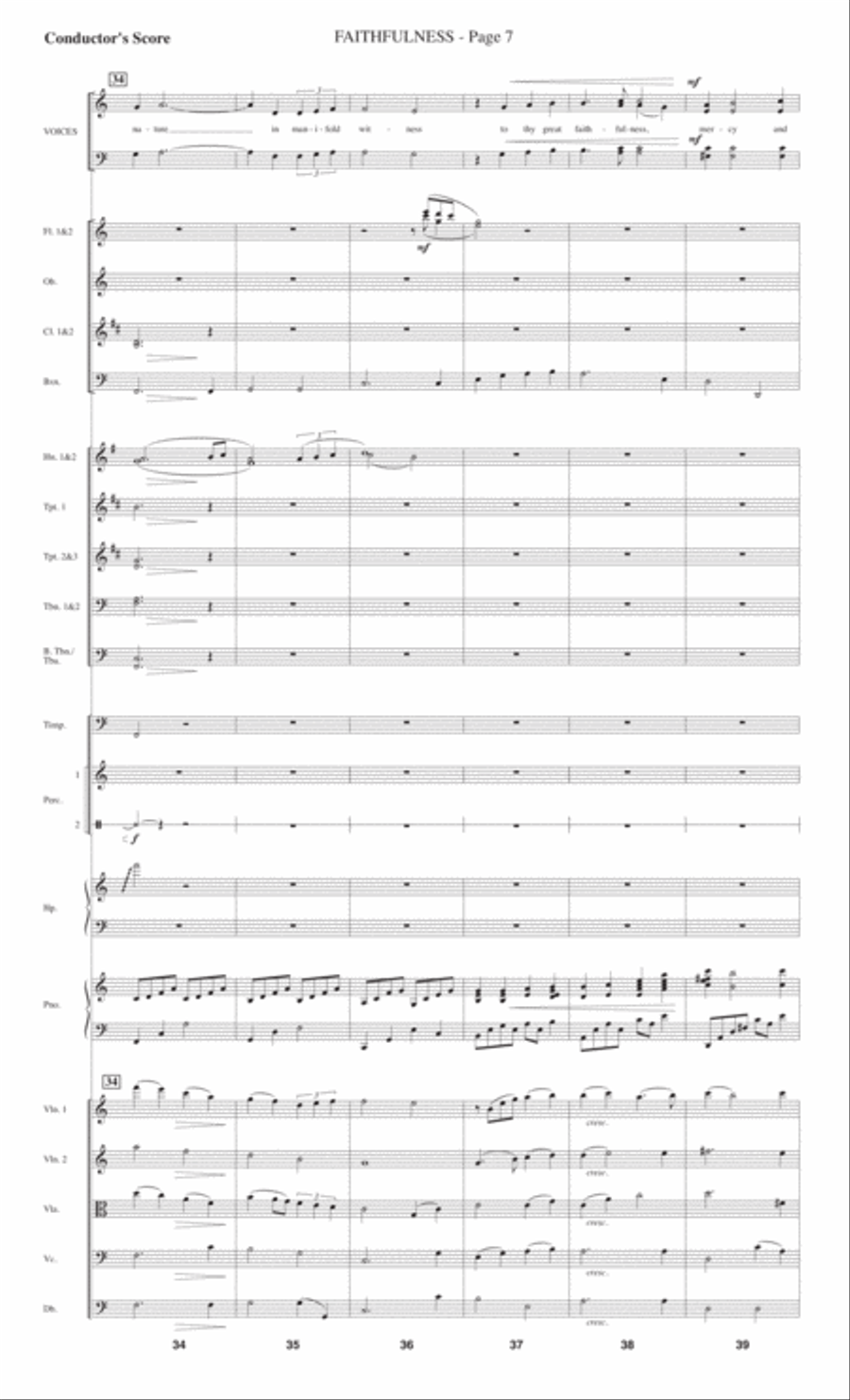 Faithfulness 4-Part scores gallery preview page 9