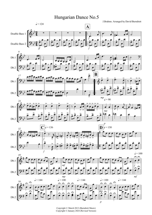 Greensleeves for Double Bass Duet