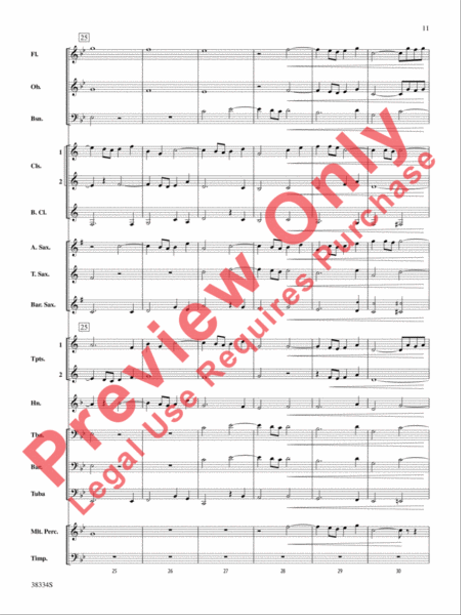 Chorale and Fugue Chorale and Fugue Concert Band scores gallery preview page 12