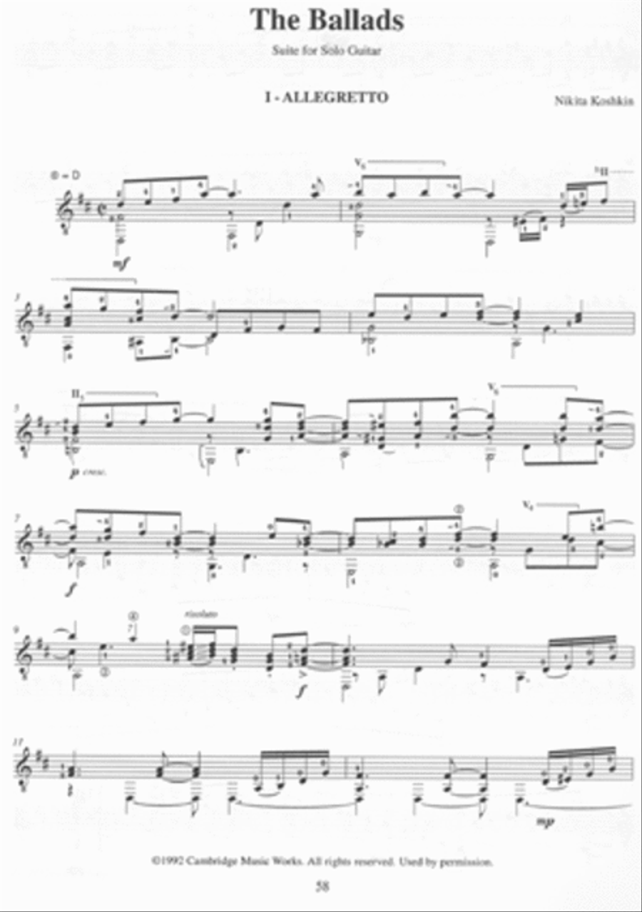 Classic Koshkin Acoustic Guitar scores gallery preview page 4