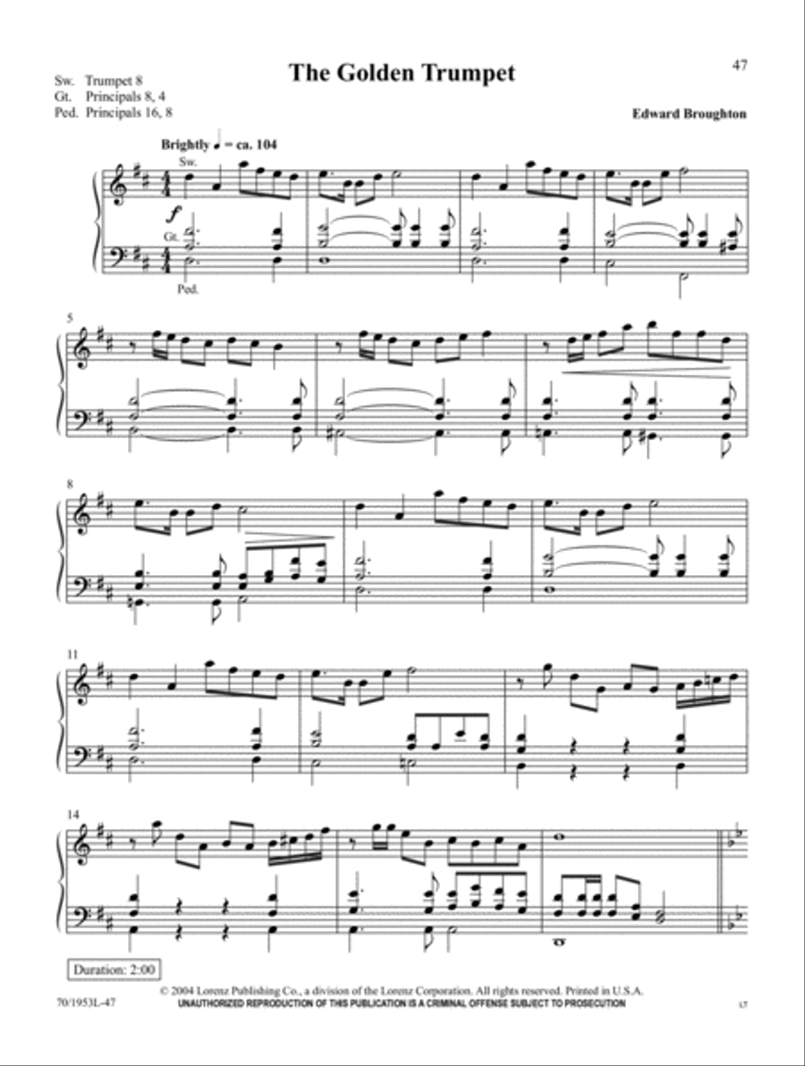 Sound the Trumpet Trumpet scores gallery preview page 16