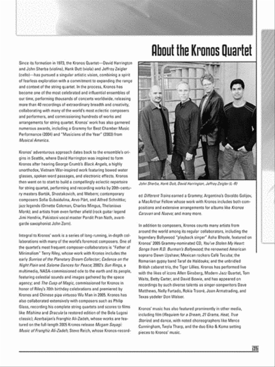 Kronos Collection - Volume 1 String Quartet scores gallery preview page 6