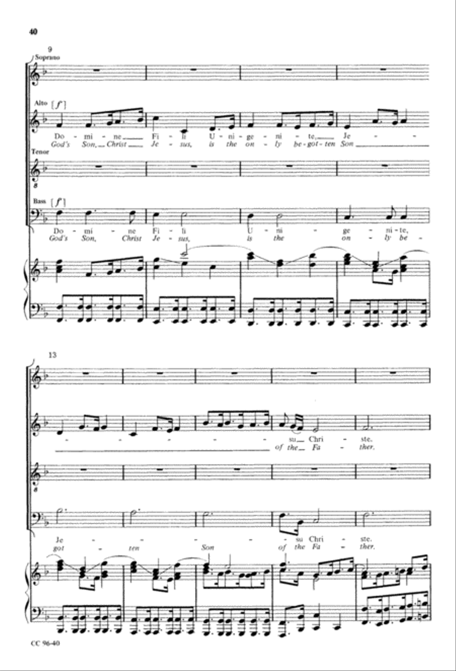 Gloria 4-Part scores gallery preview page 41