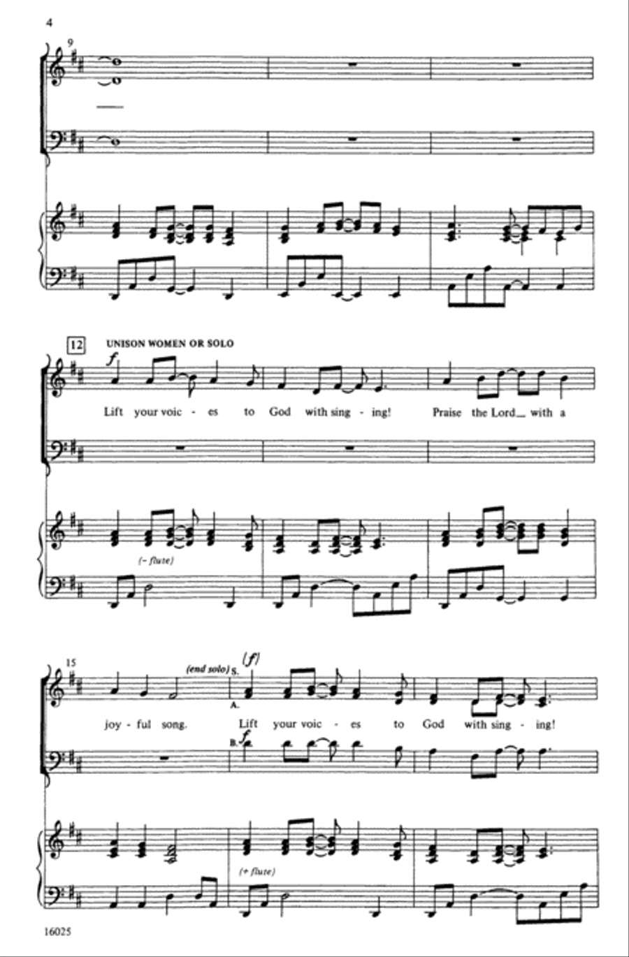 African Psalm 3-Part scores gallery preview page 3