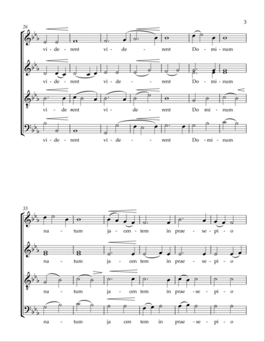 O Magnum Mysterium 4-Part scores gallery preview page 5