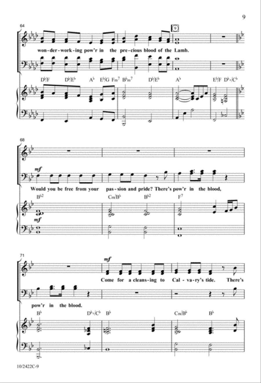 Washed in the Blood 4-Part scores gallery preview page 9
