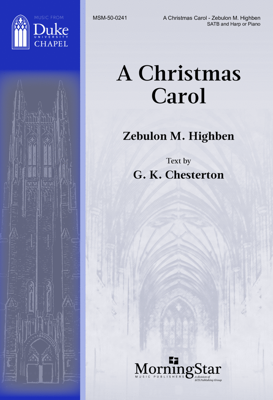 A Christmas Carol 4-Part scores gallery preview page 1