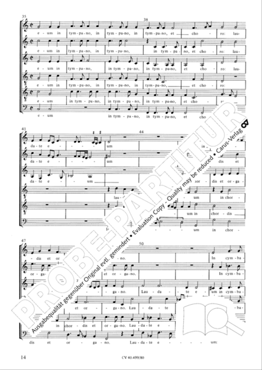 Psalm 148 and 150 SATTB scores gallery preview page 15
