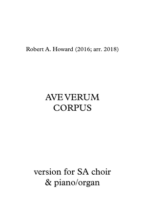 Ave Verum Corpus (SA version)