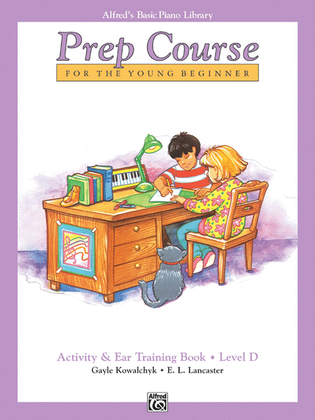 Book cover for Alfred's Basic Piano Prep Course Activity & Ear Training, Book D