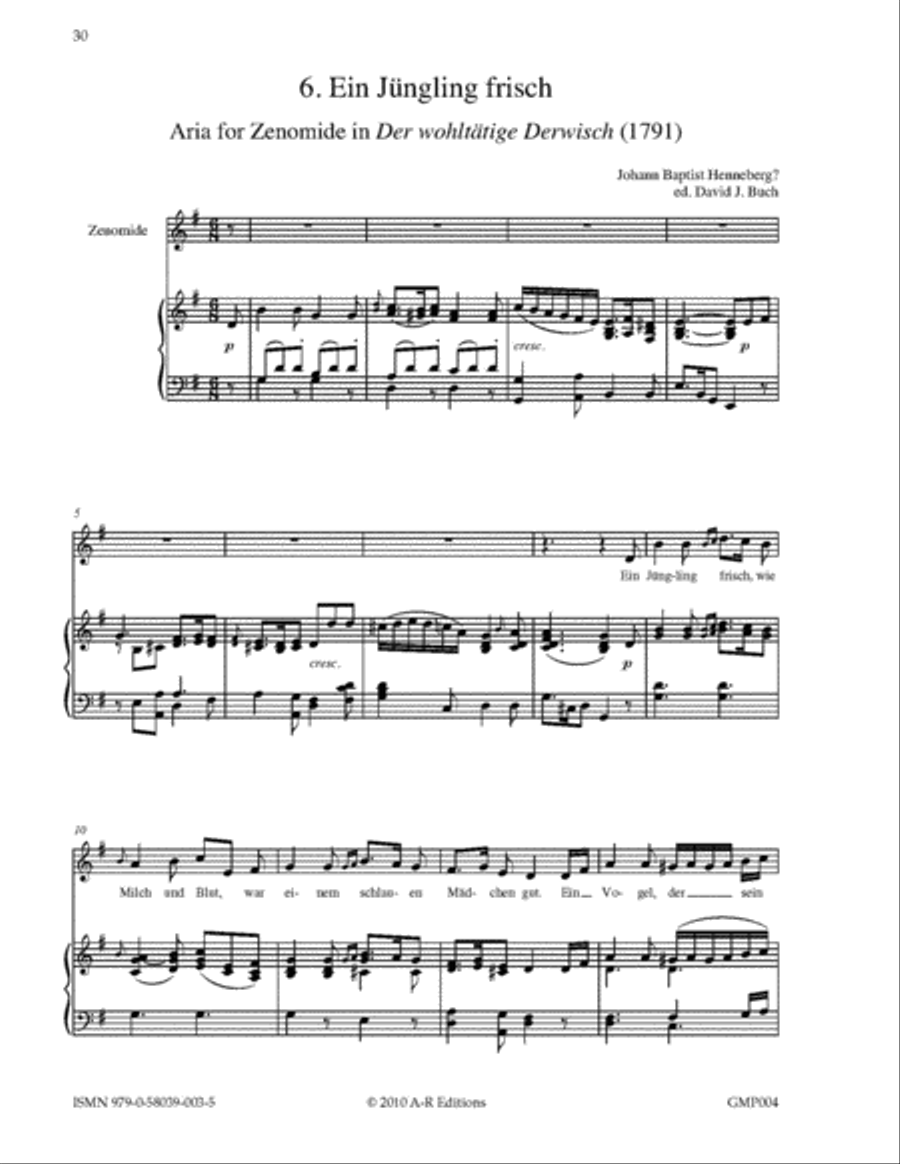 German Opera Arias for Soprano and Piano Voice Solo scores gallery preview page 4