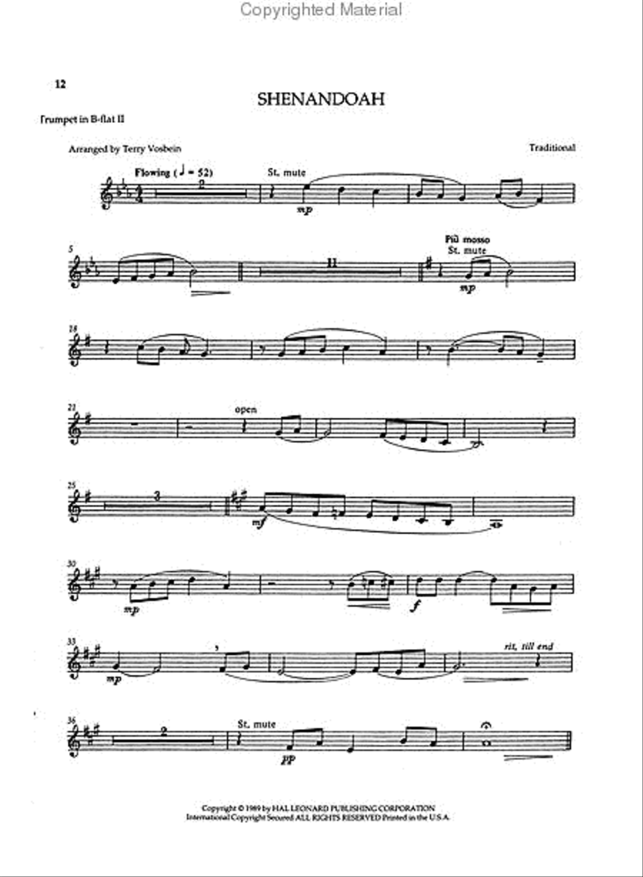 14 Collected Intermediate Quintets Brass Quintet scores gallery preview page 4