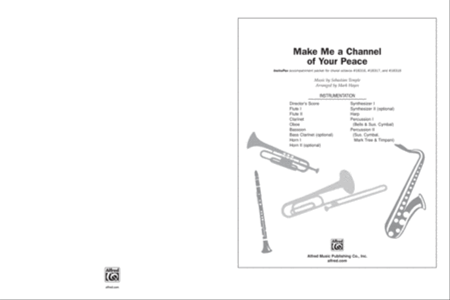 Make Me a Channel of Your Peace Choir scores gallery preview page 1