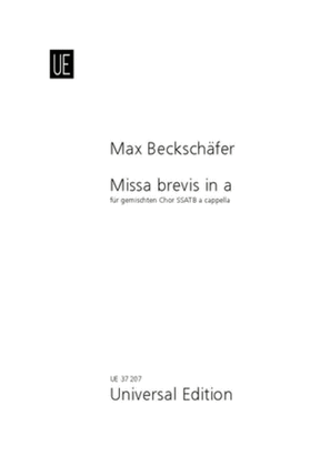 Book cover for Missa brevis in a