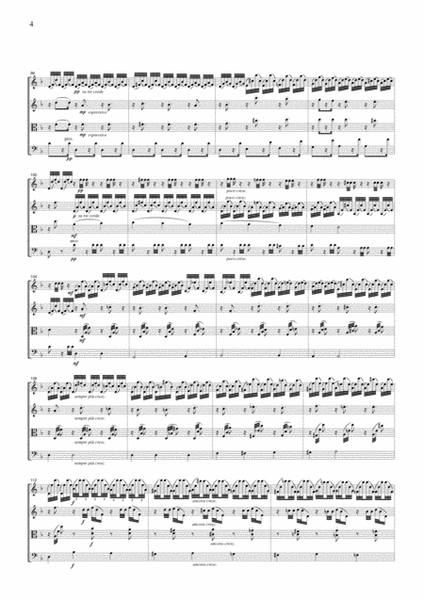 J.S.Bach Chaconne for string quartet, CB222 image number null