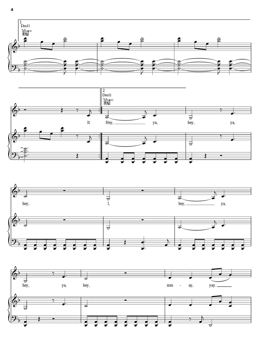 Let Go Let Go Piano, Vocal, Guitar scores gallery preview page 4