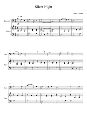 Franz Gruber - Silent Night C Key (Bassoon Solo)