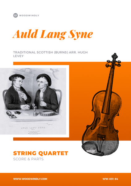 Auld Lang Syne - Arranged for String Quartet by Hugh Levey image number null