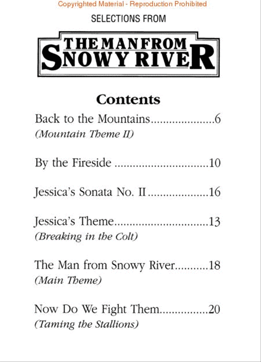 Man from Snowy River Piano Solo scores gallery preview page 2
