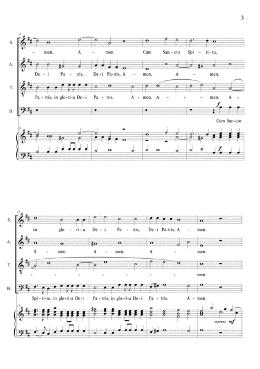 CUM SANCTO SPIRITU - AMEN - From 