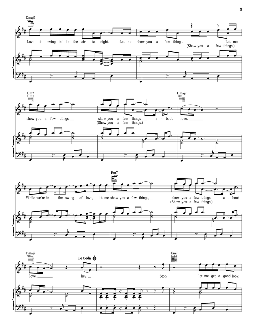 Suit & Tie Suit & Tie Piano, Vocal, Guitar scores gallery preview page 5