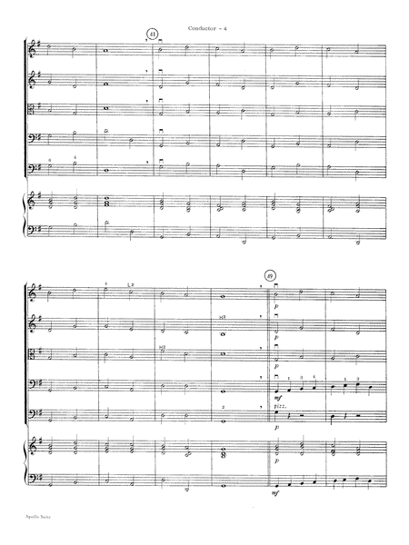 The Apollo Suite: Score