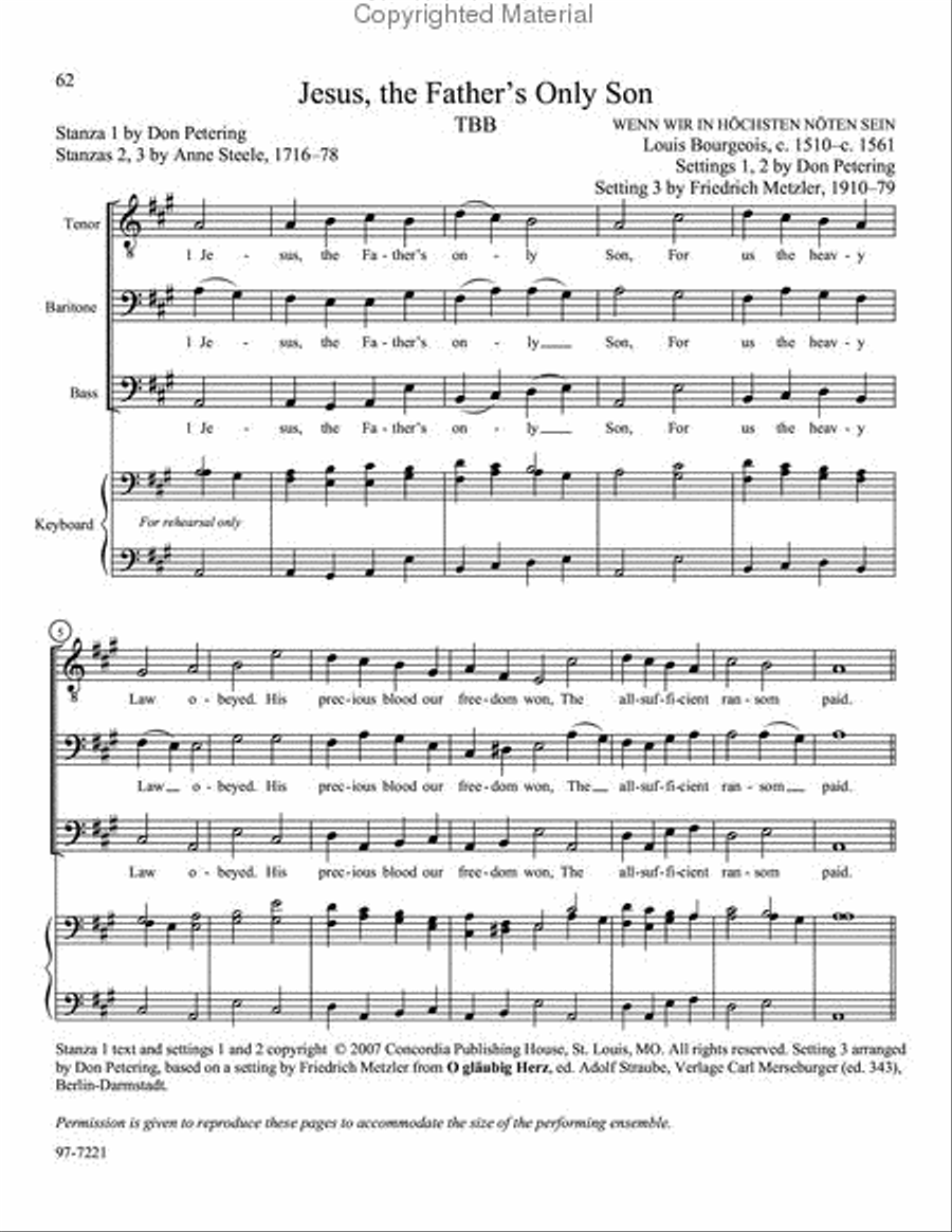 Sing, Men of God, Vol. 1 TTBB scores gallery preview page 6