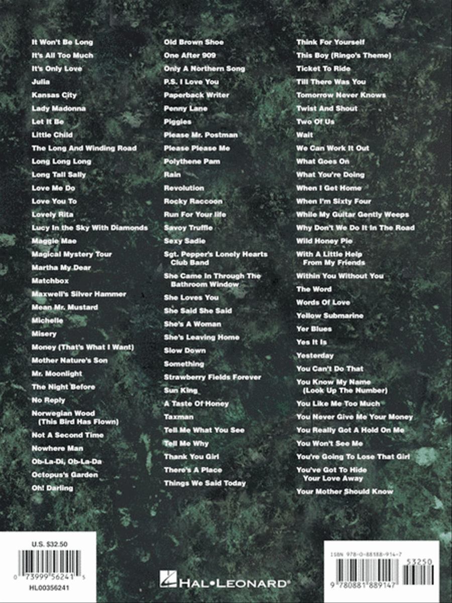The Beatles Complete – Volume 2 Piano, Vocal, Guitar scores gallery preview page 6